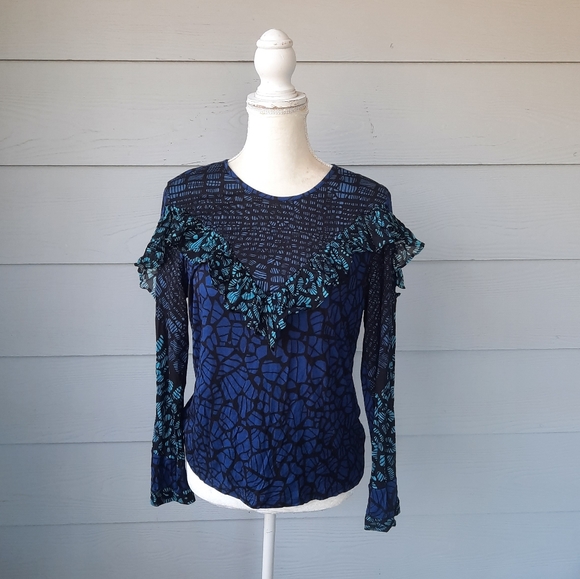 Anthropologie Ameera Ruffled Top - Picture 4 of 7